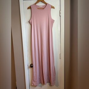 Elegant Pink Sleeveless Dress